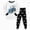 N362-Sky Blue, variant on bwdbhd Kids Toddler Girl Boy Pajamas Pj Set Long Sleeve Sleepwear Loungewear 2 Piece Top and Pants Fall Winter Jammies