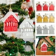 thumbnail image 6 of Mecorevxz Christmas Decorations Christmas Snow House,Snow House Pendant Shaped Painted Christmas Decoration for Christmas Decorations, 6 of 6