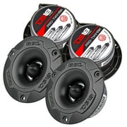 4 DS18 Black Aluminum Super Bullet Tweeters 240W 4 Ohm Car Audio PRO-TWX1