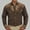 Brown, variant on Men's Embroidered Western Cowboy Shirt Long Sleeve Snap Button Down Casual Slim Fit Shirt with Pockets
