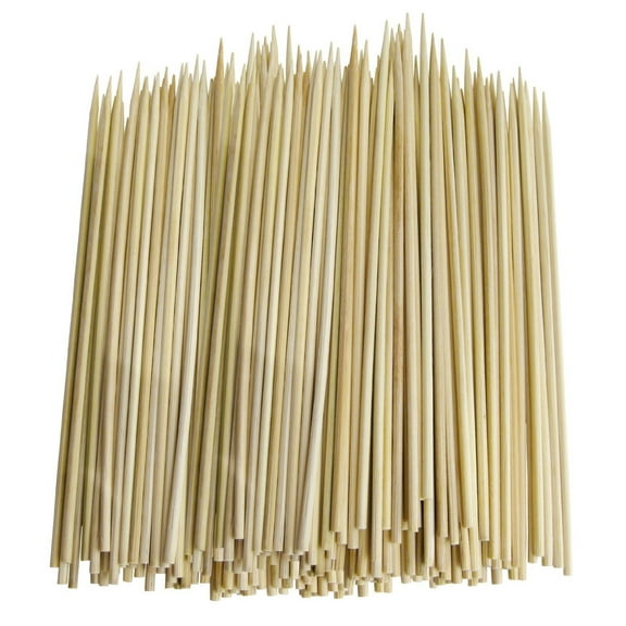 Chef Craft 6 Inch Natural Bamboo Barbecue Skewers, 300 Piece Set