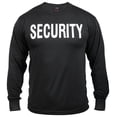 thumbnail image 1 of Rothco T-Shirt de Sécurité à Manches Longues 2 Faces - Noir, Grand, 1 of 2