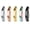 1.2(16G)*8mm, variant on 14G 5Pcs Reverse Curved Belly Rings Simple Navel Rings Piercing Plated Belly Button Rings