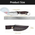 thumbnail image 3 of 4.5 inch High Carbon Stainless Steel Butcher Knife with Leather Sheath Forged Boning Knife Full Tang Kitchen Knife for BBQ Camping and Outdoor, 3 of 7