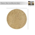 thumbnail image 4 of HOME WEAVERS Waterford Collection Cotton Round Bath Rug, 30" Round, Linen, 4 of 9