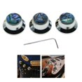 thumbnail image 3 of Boutons de Commande de Guitare Coque Incrustée Compatible pour Guitare Électrique / Basse Chrome, 3 of 8