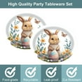 thumbnail image 4 of SLYNSHome - 50 Pcs - Easter Disposable Paper Plates Heavy Duty for Dinner Party Decoration - 12.6 inch - Cute Rabbit Plates Bunny Tableware for Home Easter Parties Wedding Decor, 4 of 7