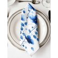 thumbnail image 2 of nqOlkjepod Seasonal Botanical Blooms Cloth Napkins Set of 4 Reusable Dinner Napkins, Blue Floral Watercolor Cocktail Napkin Washable Table Napkins for Wedding/Holiday Party/Baby Shower 20"x20", 2 of 8