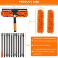 thumbnail image 2 of 20 Ft Reach 2 In 1 Window Washing Squeegee 14 Ft Spliceable Extension Pole Cleaning Tool, 2 of 6