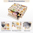 thumbnail image 3 of FORMRS Womens Corduroy Tote Bag Crossbody Shoulder Handbag with Pocket, Beige Retro Rainbow, 3 of 7