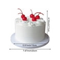 thumbnail image 2 of Jiibva 6 inch Realistic Fake Birthday Cake Simulation for Home Decor Bakery Shop Dessert Photography Props, 2 of 7