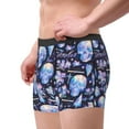 thumbnail image 2 of Yiaed crystal cool Skull flower Print Men's Soft Cotton Boxer Shorts Breathable Boxers Underwear Moisture-Wicking Underwear Stretch Boxer Briefs for Man-Medium, 2 of 5