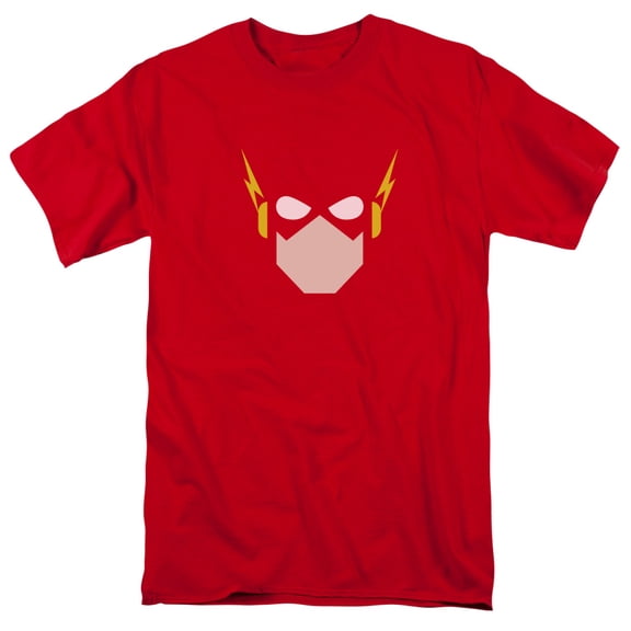 The Flash Simple Face Unisex Adult T Shirt (4X-Large) Red