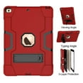 thumbnail image 5 of iPad 7th Generation Case Shockproof, iPad 10.2 Case with Stand, Allytech Dual Layer Full Protection Rugged Kickstand Armor Defender Impact Resistant Case Cover for Apple iPad 7th Gen,Red/Black, 5 of 6