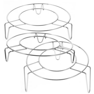 3 Pcs Kickstand Stainless Steel Cookware Steaming Rack Steamer Pot Kitchen Holder