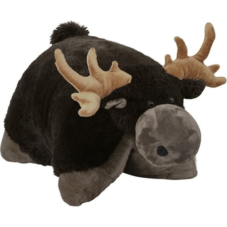 Pillow Pets 18" Wild Animals Chocolate Moose Stuffed Animal