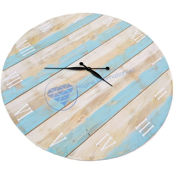 Nagina International Antique Weathered Vintage Wall Clock | Hand Crafted Decor