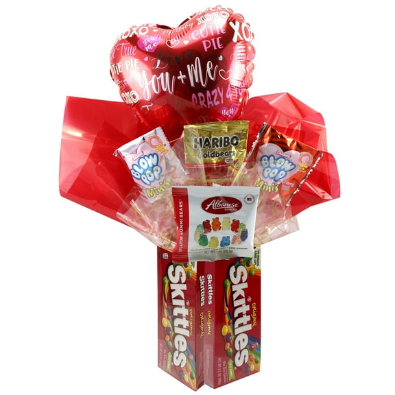 Candyblossom, Valentines, Skittle, Food Gift Assortment, 2 Base, Sweet Crunchy Bites