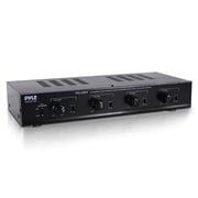 Pyle 4 Channel Speaker Selector Switch, Multi-Zone Audio Distributor with Independent Volume Control, Compact Speaker Switch for Home Theater & Stereo Systems