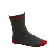 Duray Women's Hiking Socks Dark Gray and Red - Size 9-11