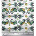 thumbnail image 1 of Soimoi Polyester Crepe Fabric Dot,Floral & Paisley Print Fabric by The Yard 42 Inch Wide, 1 of 3