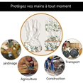 thumbnail image 5 of Guantes de jardinería para mujer Rawiri de piel suave, resistentes a las espinas y las zarzas, cómodos y transpirables, para el trabajo, el jardín y la construcción (guantes cortos, hojas), 5 of 5