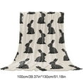 thumbnail image 3 of Nkmbld Christmas Throw Blanket Christmas Elements Reindeer Snowman Printed Flannel Blanket, Christmas Decoration for Party Sofa Bed Living Room, 3 of 8