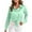 Green, variant on Jalioing Women's Satin Shirts Tie Waist Button Down Collared Blouses Dressy Casual Long Sleeve Silk Shirts