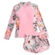 thumbnail image 2 of Traje de baño de 2 piezas para mujer, trajes de baño para mujer, traje de baño de verano estampado de moda para niñas, conjunto de dos piezas con mangas largas y shorts, traje de baño para vacaciones, 2 of 8