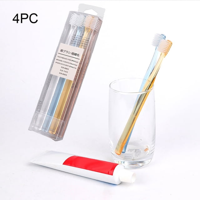 EGNMCR Crystal Soft Bristle Toothbrush Small Multi-Color Toothbrush Travel Portabl tooth brush