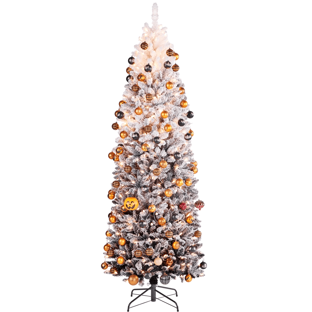 Renwick 7.5ft Prelit Artificial Christmas Tree with 350 Incandescent Lights, Black Gradient