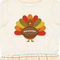 thumbnail image 4 of Inktastic Thanksgiving Day Turkey Football Fan Girls Toddler Dress, 4 of 5