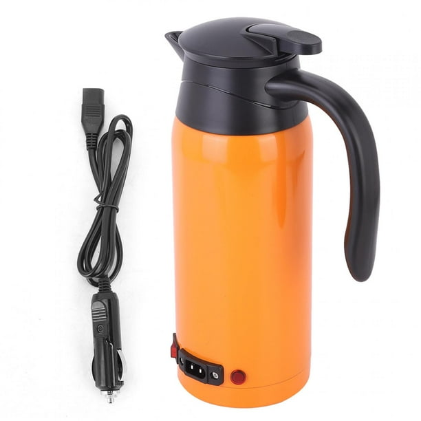 Bouilloire électrique, Bouilloire électrique De Voiture En Acier Inoxydable  Portable De 800 Ml, Pour Faire Bouillir De L'eau, Cuire Des Nouilles Orange  