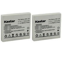 Kastar DB-L20 Battery 2-Pack Replacement for Sanyo DB-L20 DB-L20A DB-L20AU SL20 Battery, Sanyo VAR-L20N VAR-L20NI Charger