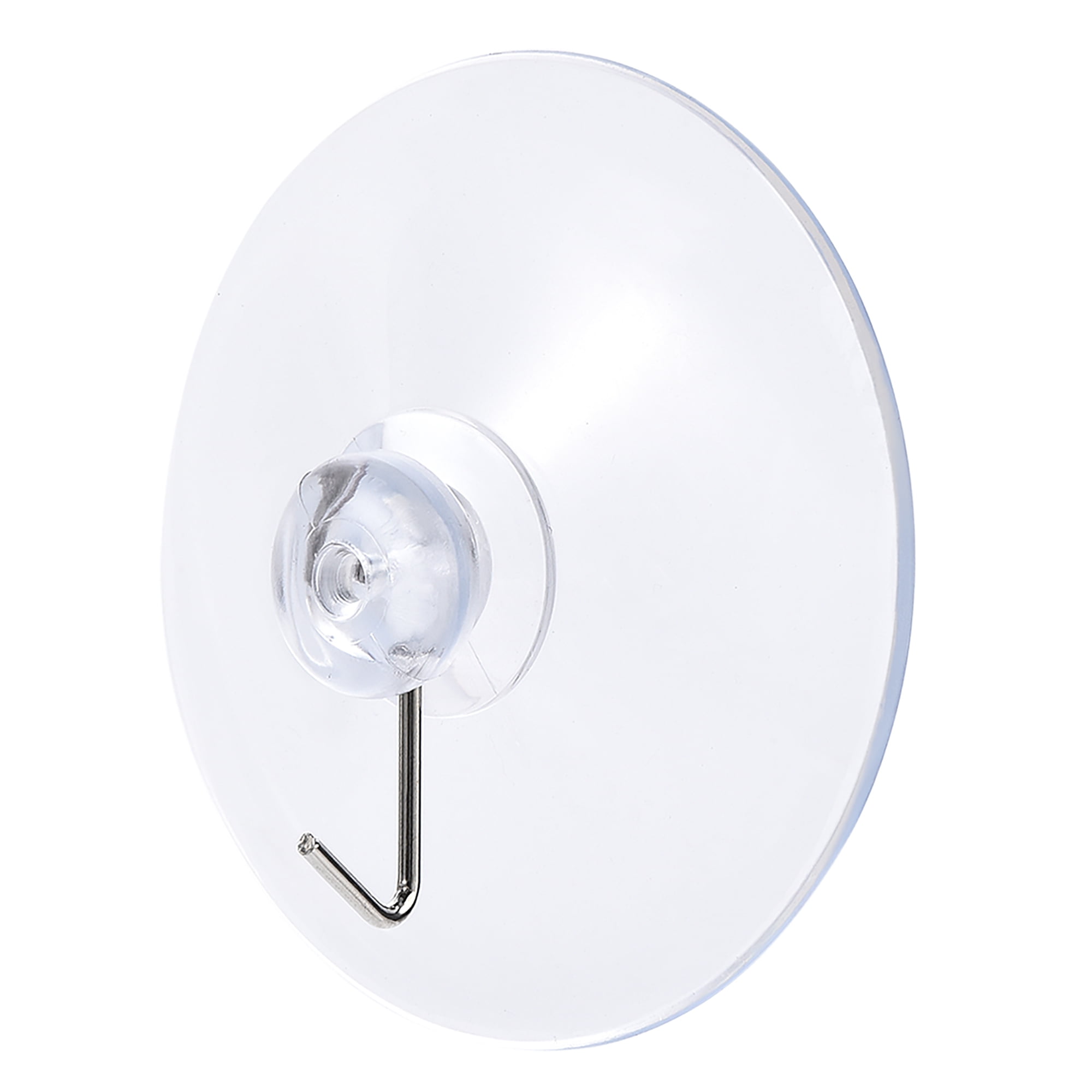Suction Cup Hooks 66mm Dia Clear PVC Wall Hooks for Kitchen Bathroom