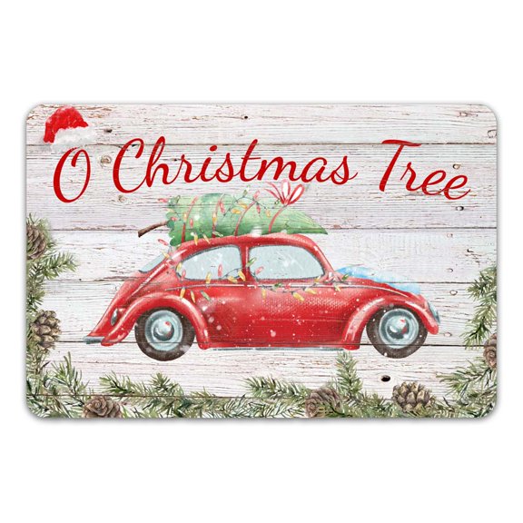O Christmas Tree Sign Farmhouse Christmas Décor Decorations Wall Art Winter Décor Home 8x12 208120097006