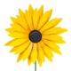 thumbnail image 3 of Yuarrent Girasol Molino de viento Metal Molino de viento Estaca de jardín Esculturas de viento para balcón Patio Decoración de césped Decoración del hogar Yuarrent HA036108-00, 3 of 6