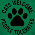 thumbnail image 3 of CafePress - Cats Welcome People Tolera Women's Classic T Shirt - Women's Traditional Fit Dark T-Shirt, 3 of 4