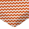 SheetWorld Fitted 100% Cotton Percale Play Yard Sheet Fits BabyBjorn Travel Crib Light 24 x 42, Orange Chevron Zigzag