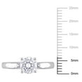 thumbnail image 3 of Everly Women's Created Moissanite Sterling Silver Engagement Ring, 3 of 8