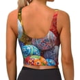 thumbnail image 2 of Yiaed Easter Eggs Print Ladies Waistcoat Women Sports Vest Vest Sports Women Sports Top Yoga Vest for women-X-Large, 2 of 8