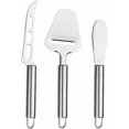 thumbnail image 1 of Set of 3 Cheese Knife Set, Stainless Steel Cheese Slicer, Cheese Tools(3 Types), 1 of 5