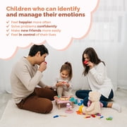 ThinkPsych 2 Pack Laminated Emotions Posters, English/Spanish, Double-sided, 11x17, For Kids Ages 3+
