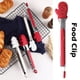 thumbnail image 4 of Wosthever Navidad Silicona Alimento Tong Hornear Cocinar Barbacoa Acero Inoxidable Pan Bistec Clip, Guantes Cocina y Comedor, 4 of 6