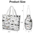 thumbnail image 3 of Tote Bag for Women - Spooky Halloween Pattern Shoulder Bag - Large Utility Work Duffle Bag with Zipper Handbag for Travel, Work, Sprots, 3 of 5
