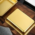 thumbnail image 5 of HomeLife Serving Trays Non-stick Multifunctional Stainless Steel Rectangle Metal Tray for Kitchen, 5 of 13