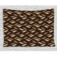 thumbnail image 1 of African Tapestry, Indigenous Abstract Shapes Cheetah Motif Jungle Animal Skin Motif, Wall Hanging for Bedroom Living Room Dorm Decor, 60W X 40L Inches, Dark Maroon Beige Brown, by Ambesonne, 1 of 2
