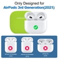thumbnail image 2 of Atuat Compatible Con Airpods 3 Funda Protectora De Silicona Para Airpods 3ª Generación Funda 2021 Carga Inalámbrica - Verde Claro, 2 of 5