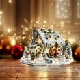 thumbnail image 4 of PEIBang Christmas Table Decorations,Snow House Decor Christmas Centerpiece,Christmas Village Houses for Home Office, 4 of 8