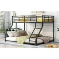 thumbnail image 5 of Newboti Furniture Metal Floor Bunk Bed, Twin XL over Queen, Black NO.64265, 5 of 14